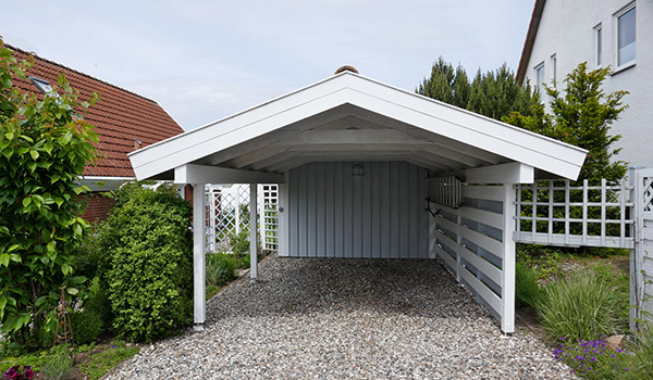 Pose de carport en bois près du Touquet