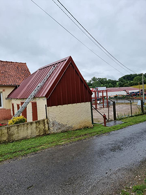 Pose de couverture de toit près du Touquet